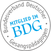 Mitglied im Bundesverband Deutscher Gesangspädagogen (BDG)